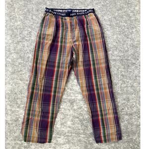 Polo Ralph Lauren plaid pajama pants large elastic waist sleepwear